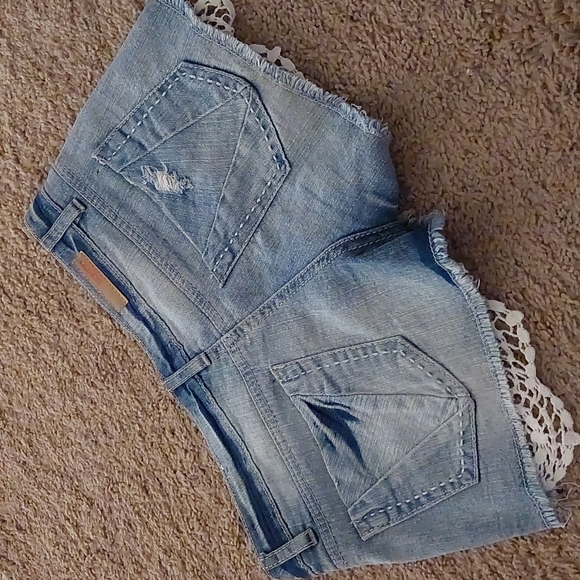 Distressed Jean Short Shorts By Bongo - Picture 2 of 8